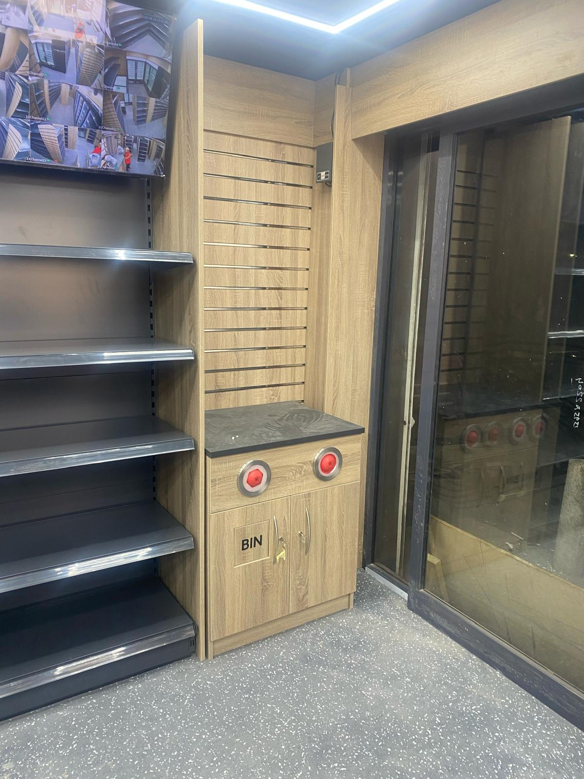 Completed Best One Swansea counter and display area
