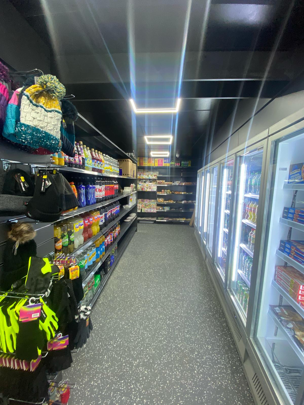 Completed Edwinstowe Post Office refrigeration aisle