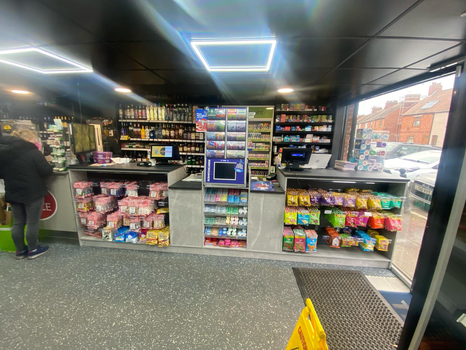 Completed Gun Hill Store counter and entrance area