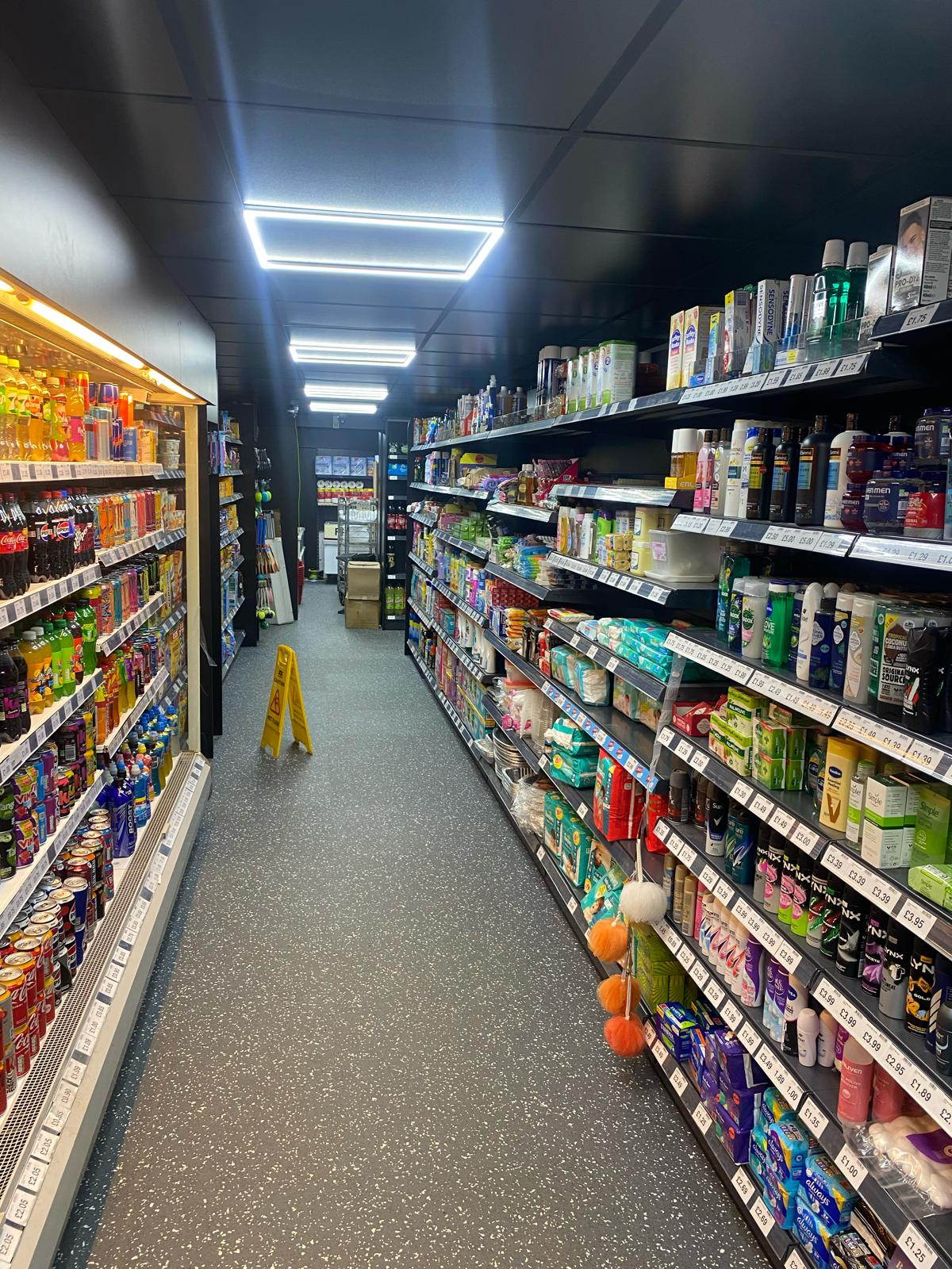 Completed Gun Hill Store aisle and shelving