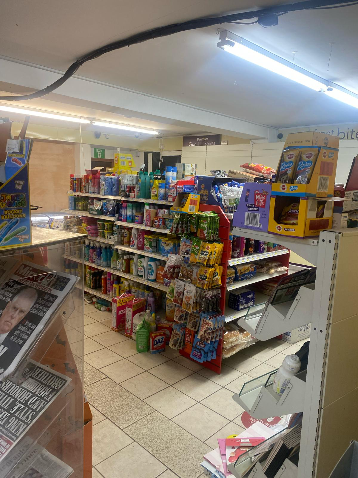 Gun Hill Store retail area before the fit-out