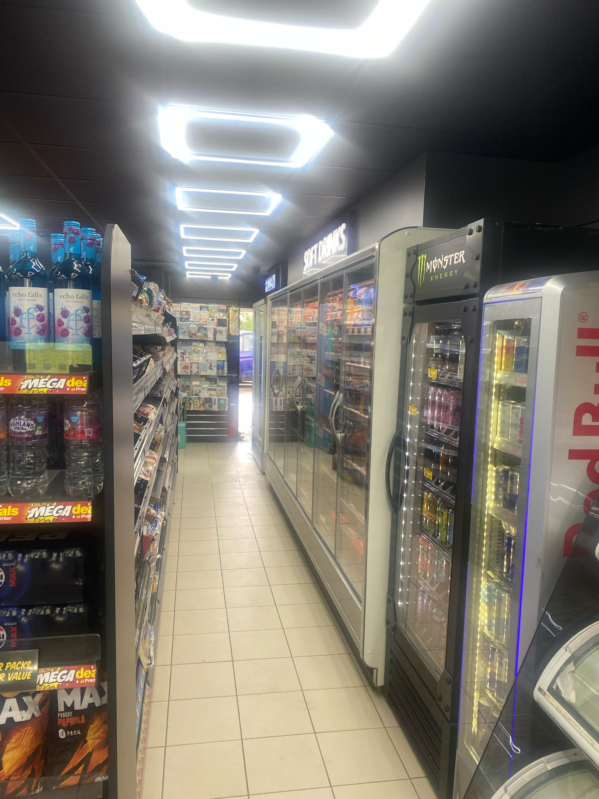 Completed Jay's Food and Wine chilled drinks section
