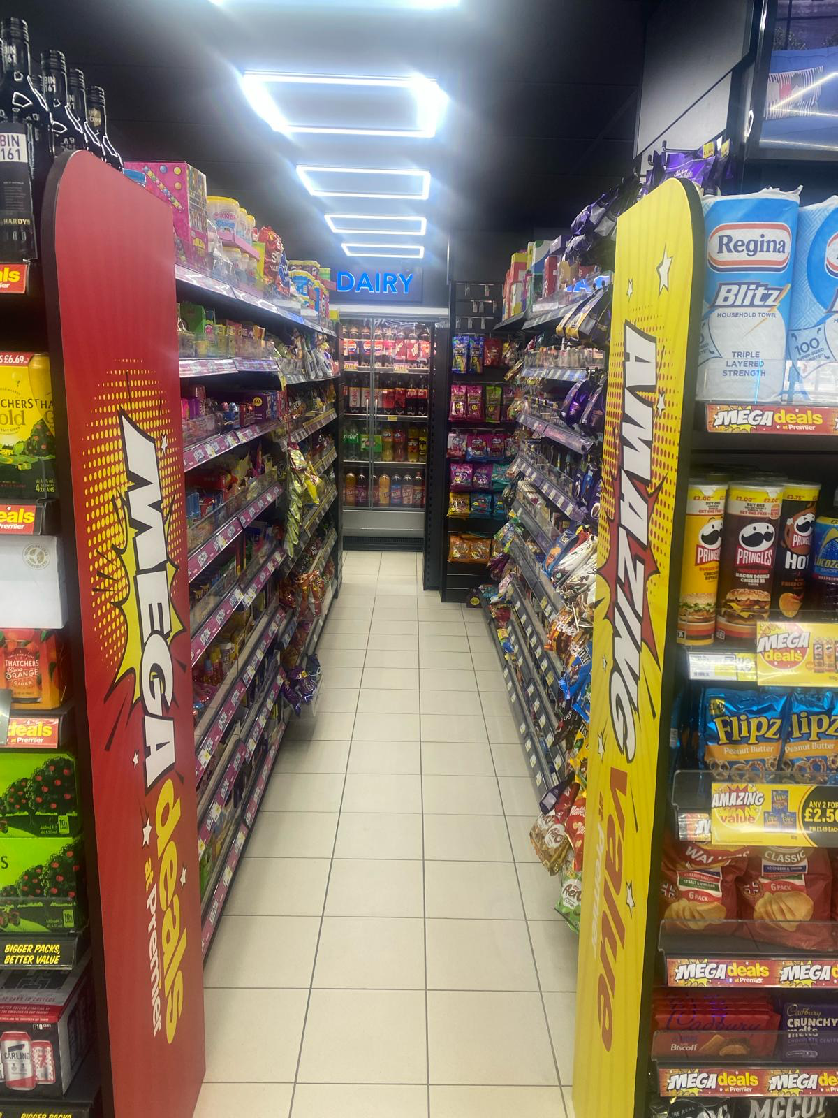 Completed Jay's Food and Wine dairy aisle