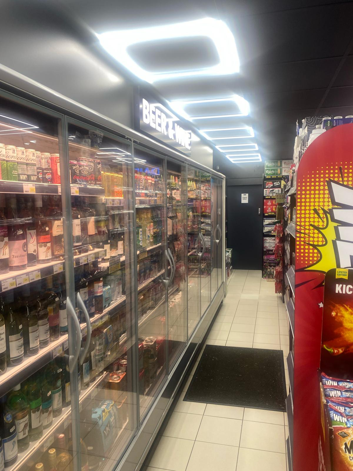 Completed Jay's Food and Wine beer and wine aisle